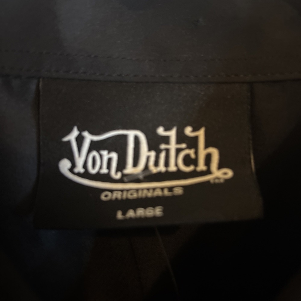 VON DUTCH MEN'S BLACK‎ WITH RED TIGER GRAPHIC SHIRT, SIZE M - Picture 6 of 9